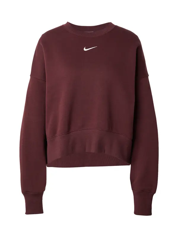 Nike Sportswear Nike Sportswear Sweater majica 'Phoenix Fleece'  burgund / bijela