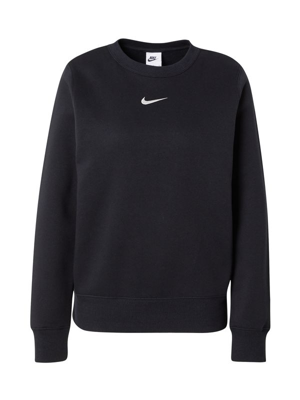 Nike Sportswear Nike Sportswear Sweater majica 'Phoenix Fleece'  crna / bijela