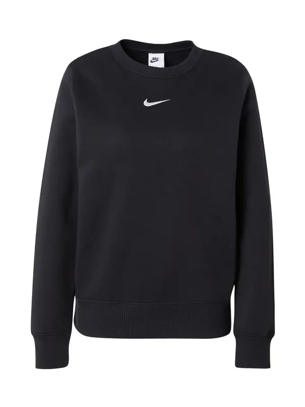 Nike Sportswear Nike Sportswear Sweater majica 'Phoenix Fleece'  crna / bijela