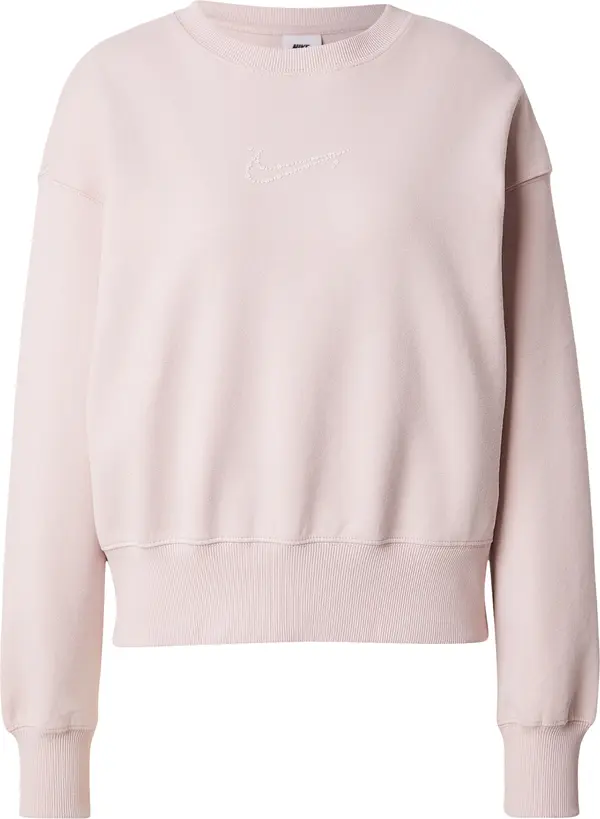 Nike Sportswear Nike Sportswear Sweater majica 'PHOENIX FLEECE'  prljavo roza / vuneno bijela
