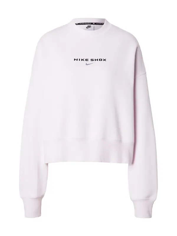 Nike Sportswear Nike Sportswear Sweater majica 'SHOX PNX FLC'  pastelno roza / crna / srebro