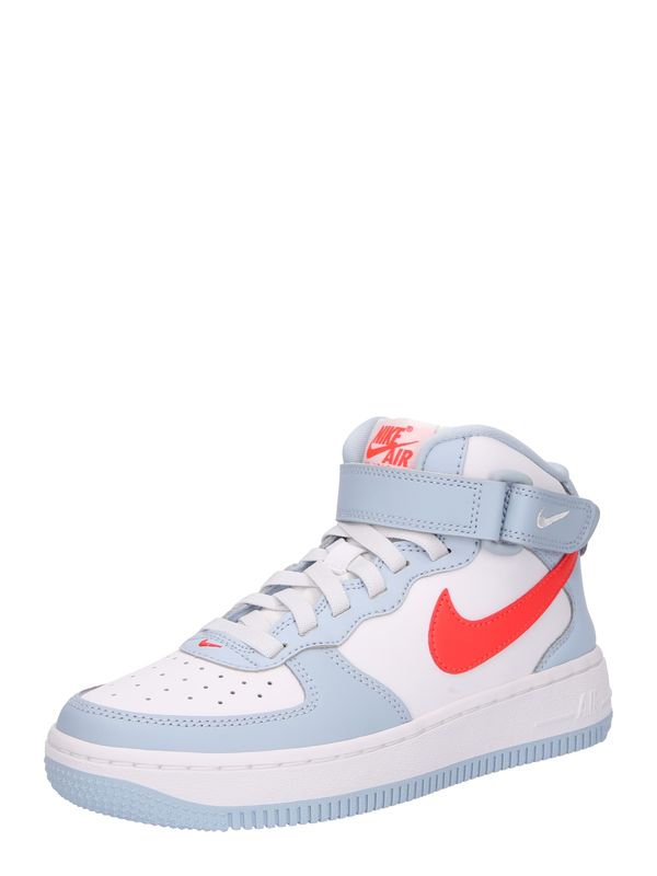 Nike Sportswear Nike Sportswear Tenisice 'Air Force 1 Mid EasyOn'  pastelno plava / vatreno crvena / bijela