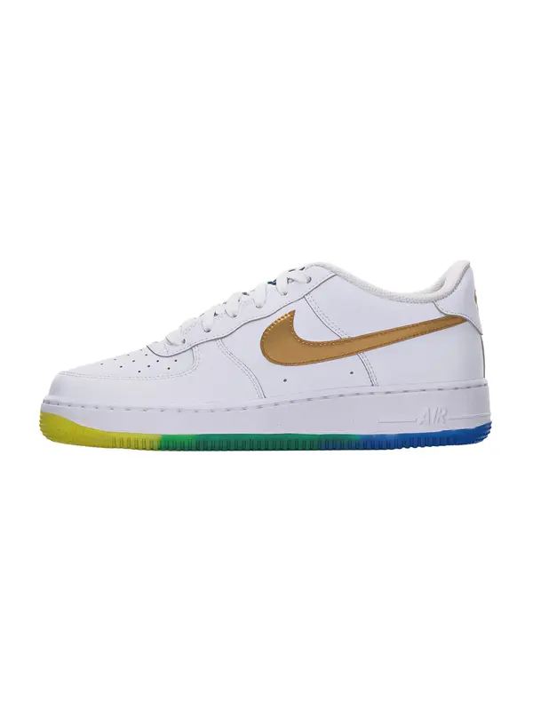Nike Sportswear Nike Sportswear Tenisice 'Air Force 1'  zlatna / bijela