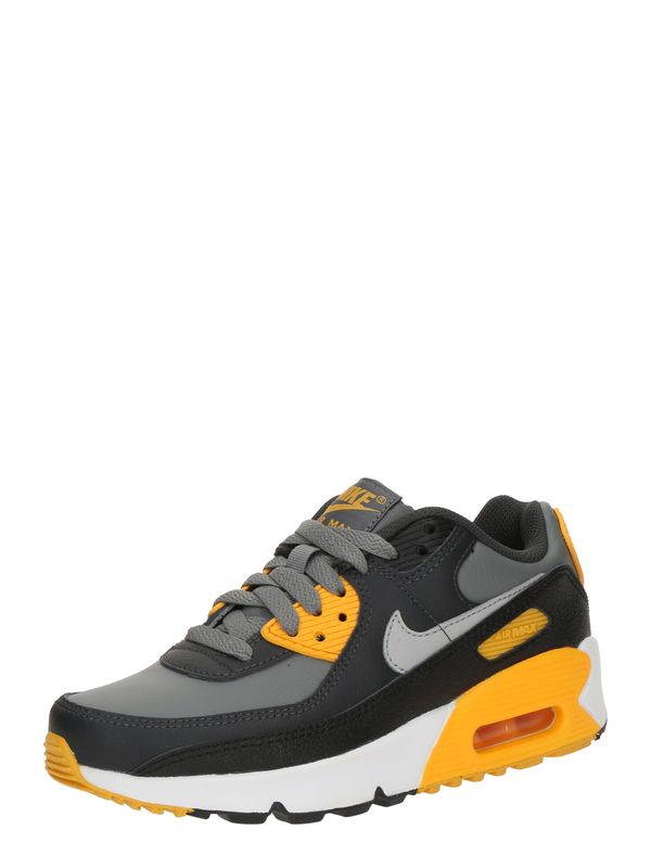 Nike Sportswear Nike Sportswear Tenisice 'Air Max 90'  zlatno žuta / svijetlosiva / tamo siva / crna