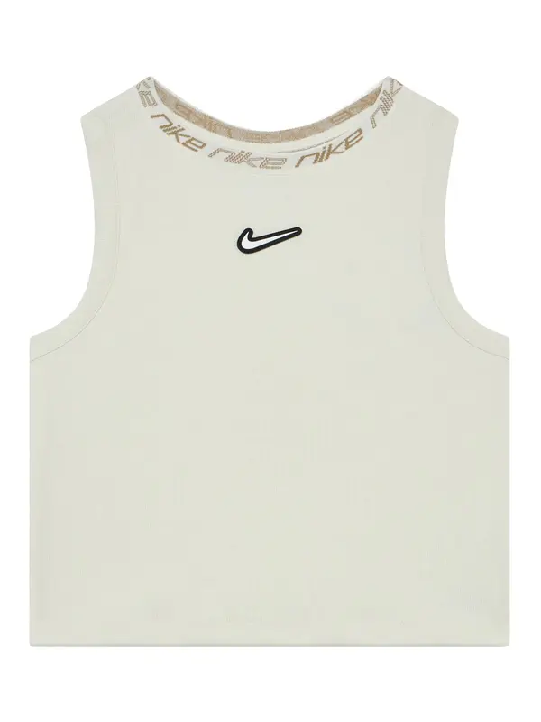 Nike Sportswear Nike Sportswear Top 'DANCE'  tamno bež / biserno bijela