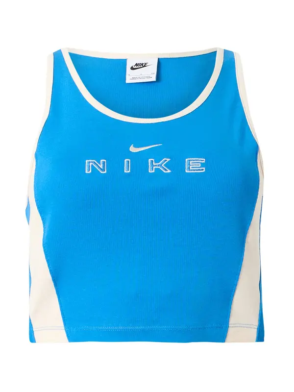 Nike Sportswear Nike Sportswear Top  nebesko plava / bijela