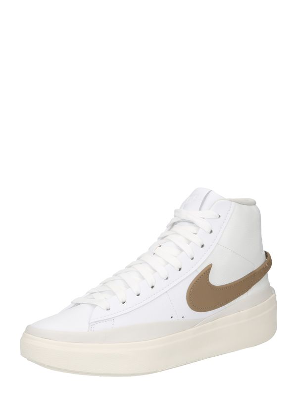 Nike Sportswear Nike Sportswear Visoke tenisice 'BLAZER PHANTOM'  smeđa / bijela