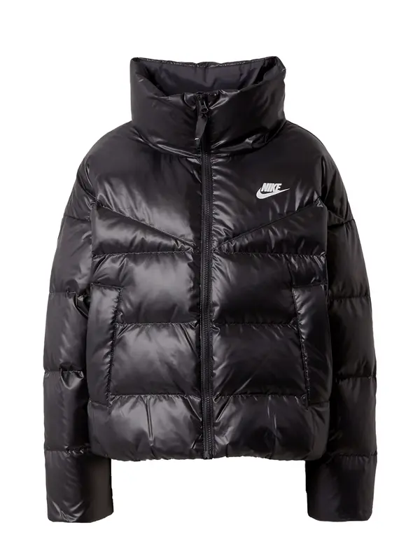 Nike Sportswear Nike Sportswear Zimska jakna  crna / bijela