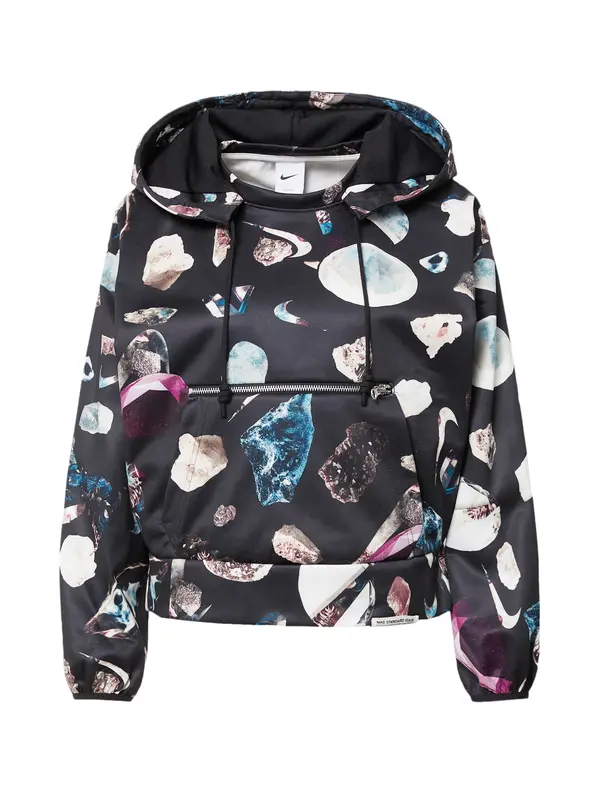 NIKE NIKE Sweater majica  tamno ljubičasta / roza / crna / bijela