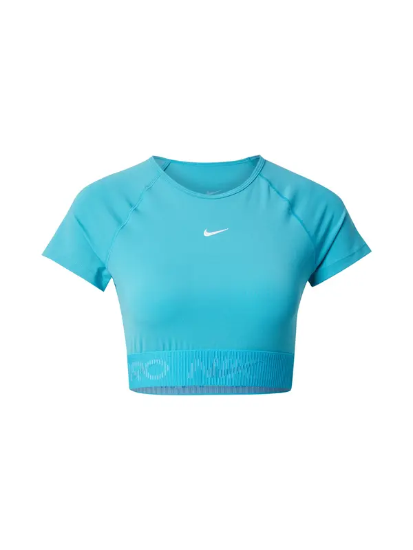 NIKE NIKE Tehnička sportska majica  akvamarin / cijan plava / bijela