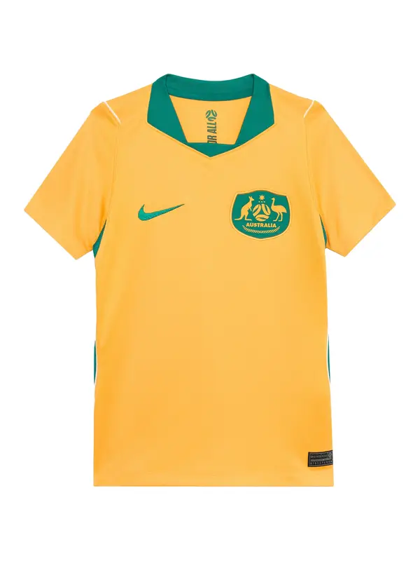 NIKE NIKE Tehnička sportska majica 'AUS  STAD HM'  narančasto žuta / smaragdno zelena