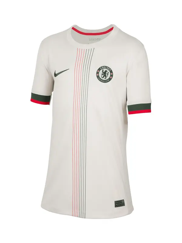 NIKE NIKE Tehnička sportska majica 'FC Chelsea London'  siva / crvena / crna