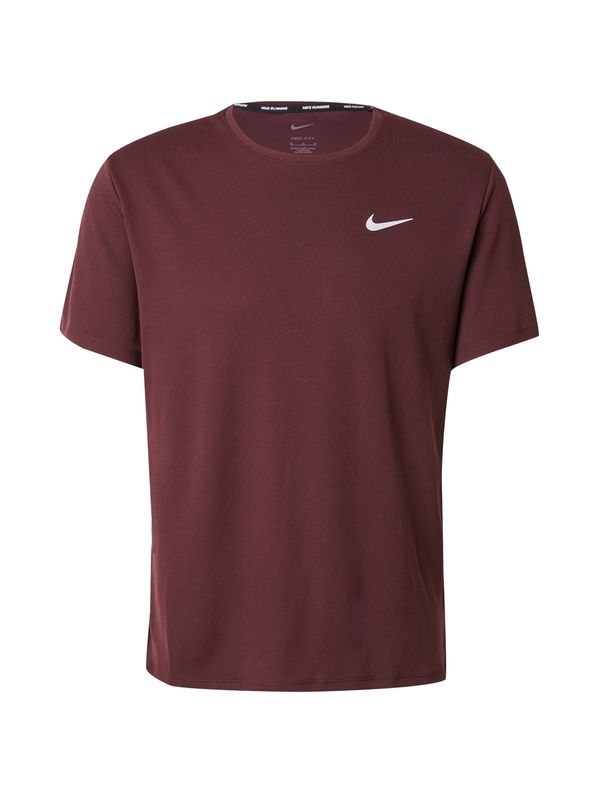 NIKE NIKE Tehnička sportska majica 'MILER'  burgund