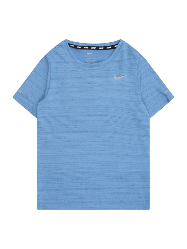 NIKE NIKE Tehnička sportska majica 'Miler'  plava / srebrno siva