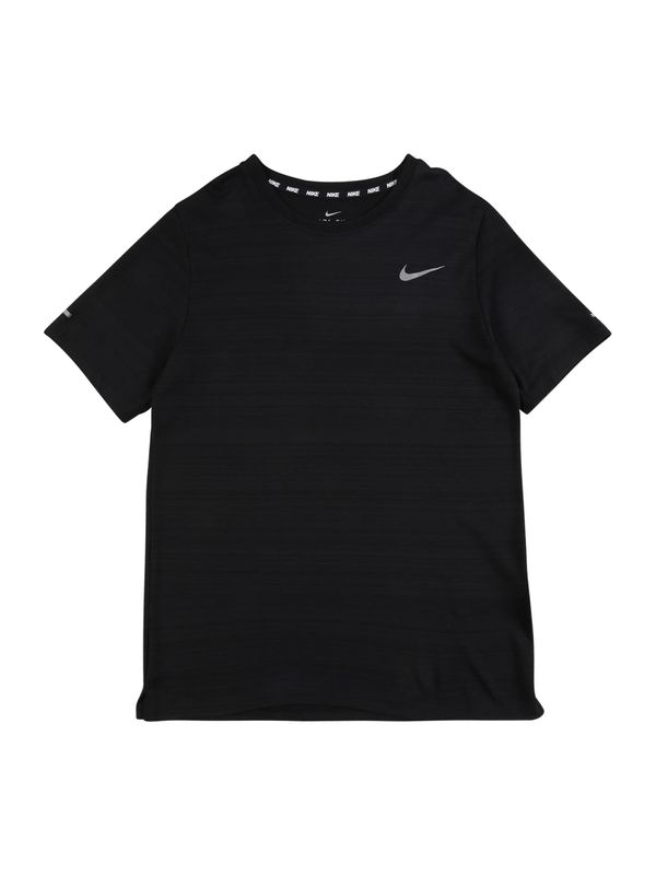 NIKE NIKE Tehnička sportska majica 'Miler'  siva / crna