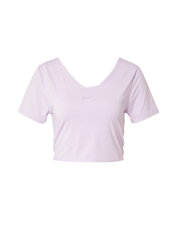 NIKE NIKE Tehnička sportska majica 'ONE CLASSIC'  ljubičasta / prljavo bijela