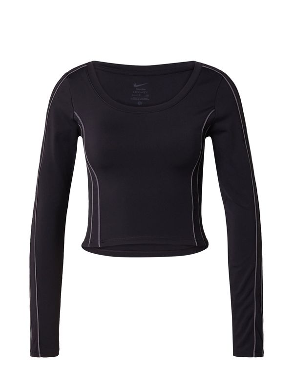 NIKE NIKE Tehnička sportska majica 'One'  crna / srebro