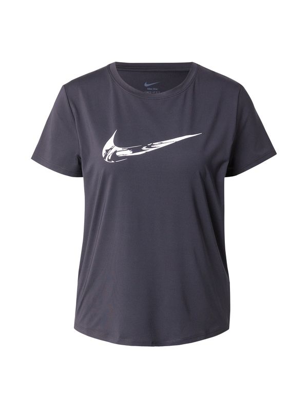 NIKE NIKE Tehnička sportska majica 'One Swoosh'  crna / bijela