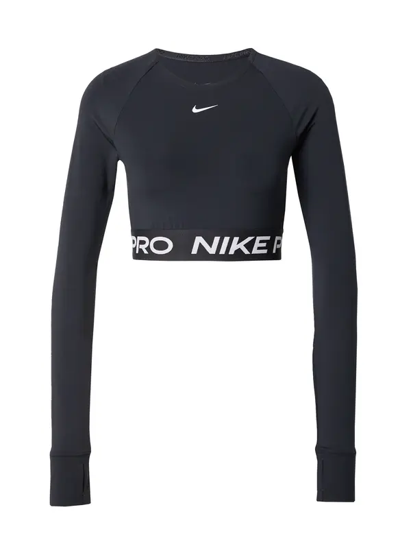 NIKE NIKE Tehnička sportska majica 'Pro'  crna / bijela