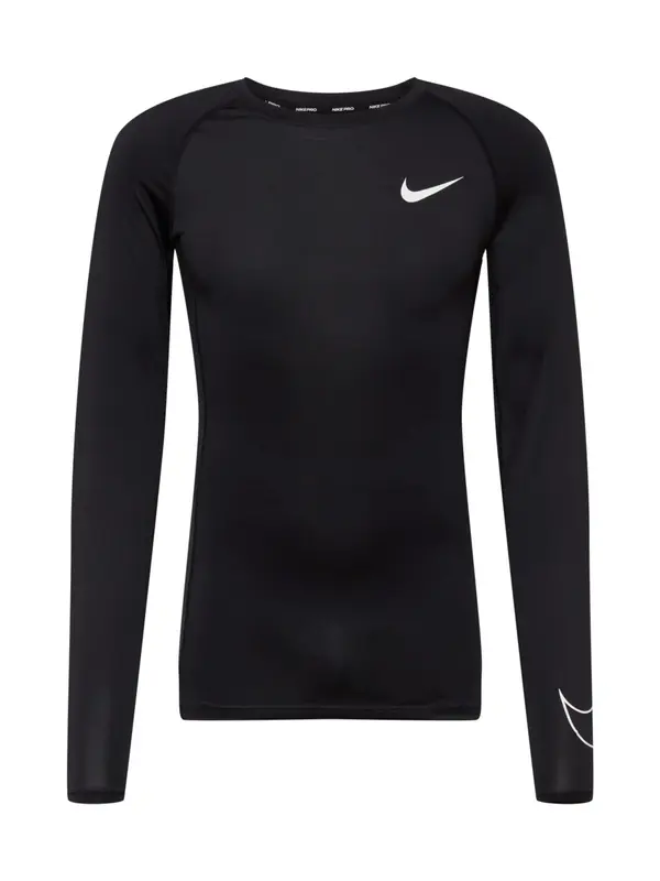 NIKE NIKE Tehnička sportska majica 'Pro'  crna / bijela