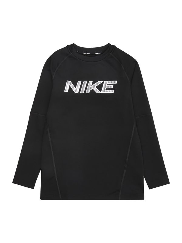 NIKE NIKE Tehnička sportska majica 'Pro'  crna / bijela
