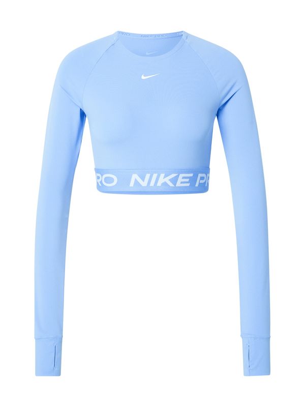 NIKE NIKE Tehnička sportska majica 'PRO'  svijetloplava / bijela