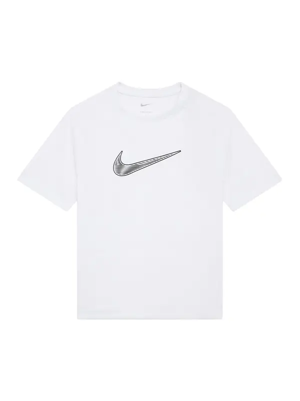 NIKE NIKE Tehnička sportska majica  siva / bijela