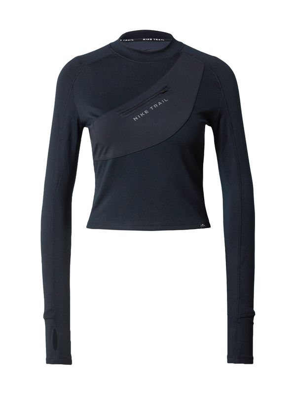 NIKE NIKE Tehnička sportska majica  siva / crna