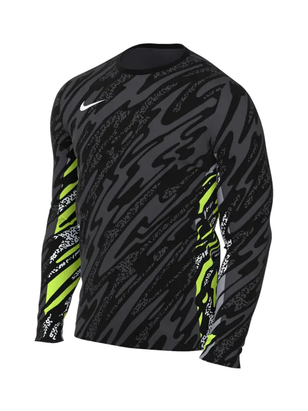 NIKE NIKE Tehnička sportska majica  siva / svijetlozelena / crna / prljavo bijela