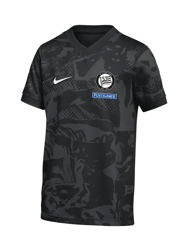 NIKE NIKE Tehnička sportska majica 'SK Sturm Graz PreMatch'  antracit siva / crna / bijela