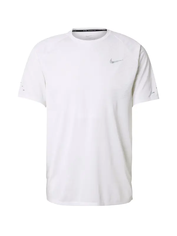 NIKE NIKE Tehnička sportska majica 'Stride'  siva / bijela