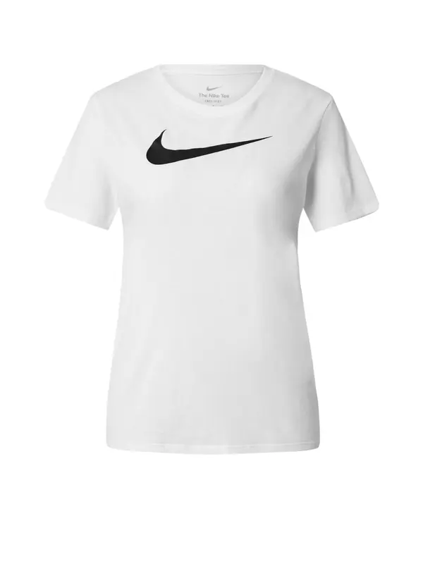NIKE NIKE Tehnička sportska majica 'Swoosh'  crna / bijela