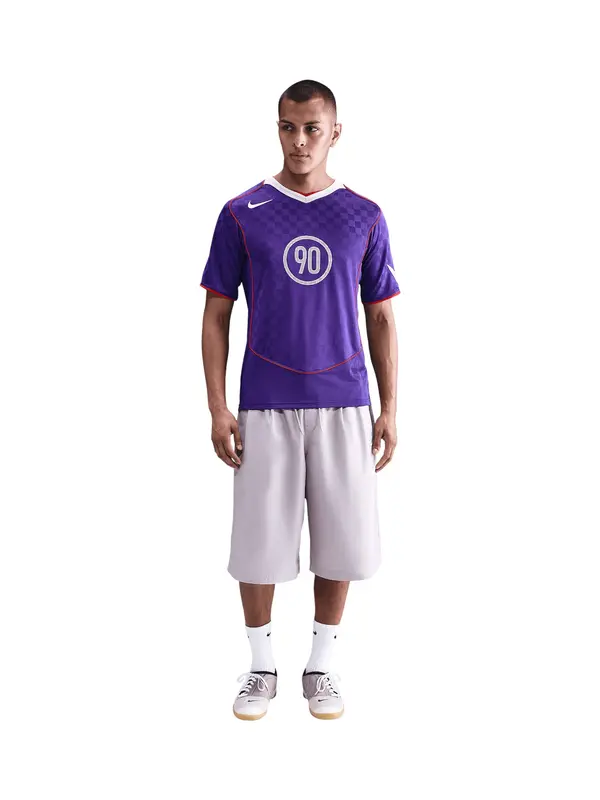 NIKE NIKE Tehnička sportska majica 'T90 Energy'  svijetlosiva / ljubičasto plava / crvena / bijela