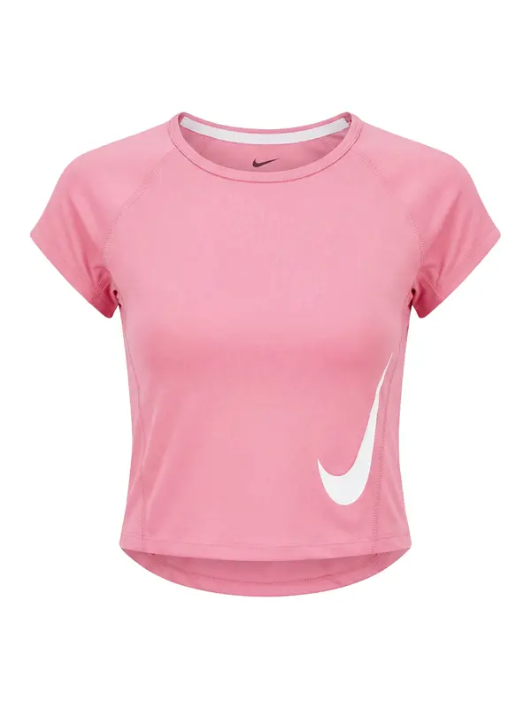 NIKE NIKE Tehnička sportska majica 'TEMPO SWOOSH'  roza / bijela