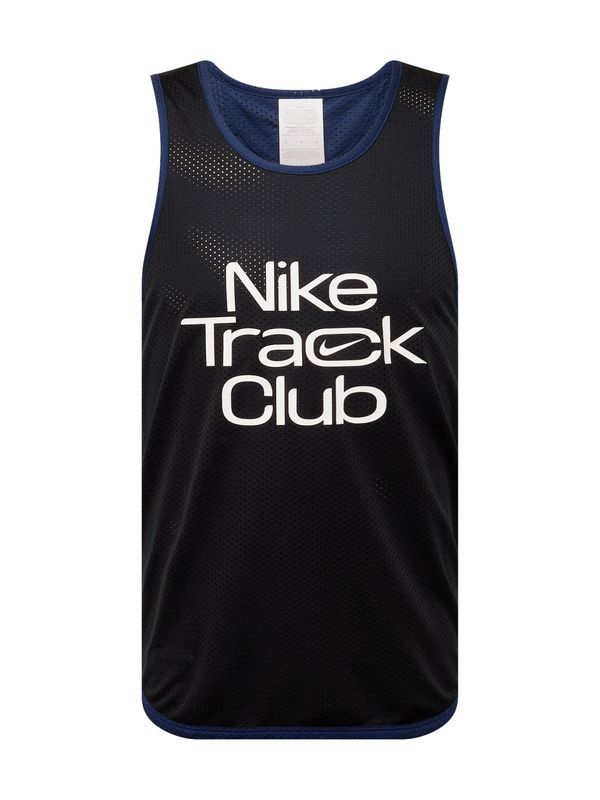 NIKE NIKE Tehnička sportska majica 'TRACK CLUB'  tamno plava / crna / bijela