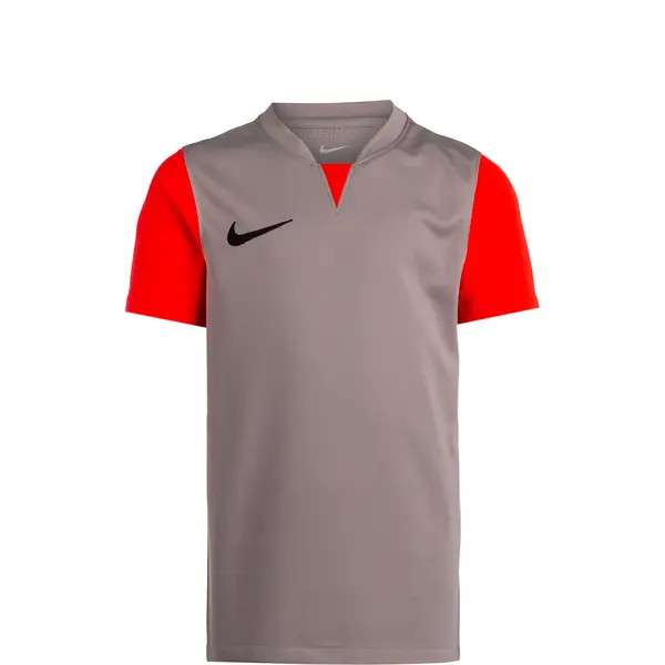 NIKE NIKE Tehnička sportska majica 'Trophy V'  bež siva / svijetlocrvena / crna