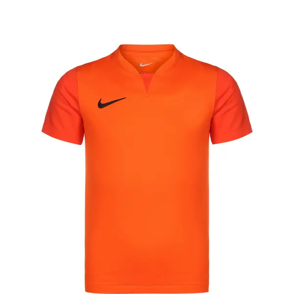 NIKE NIKE Tehnička sportska majica 'Trophy V'  neonsko narančasta / crna