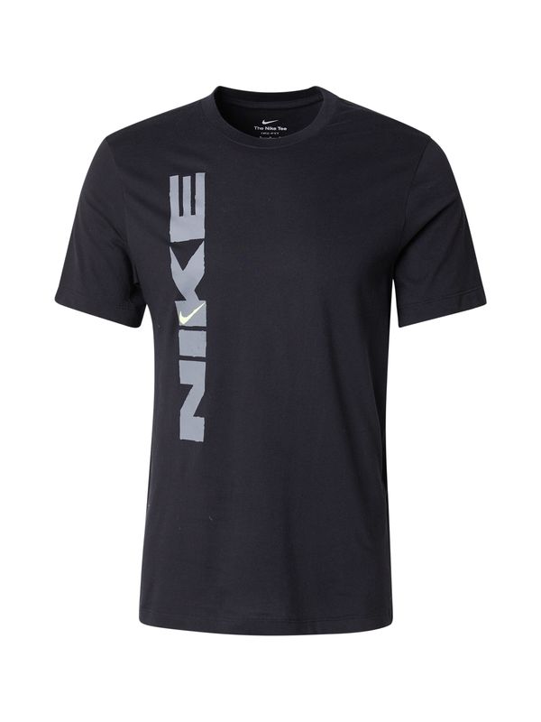 NIKE NIKE Tehnička sportska majica  žuta / siva / crna