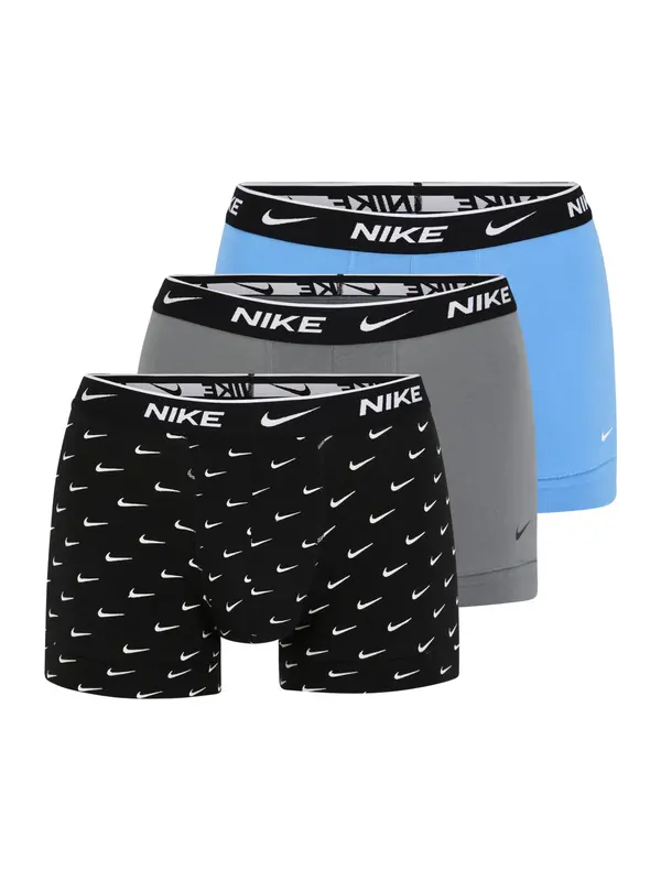 NIKE Underwear NIKE Underwear Bokserice  azur / tamo siva / crna / bijela
