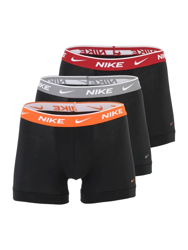 NIKE Underwear NIKE Underwear Bokserice 'Everyday'  tamo siva / narančasta / rubin crvena / crna