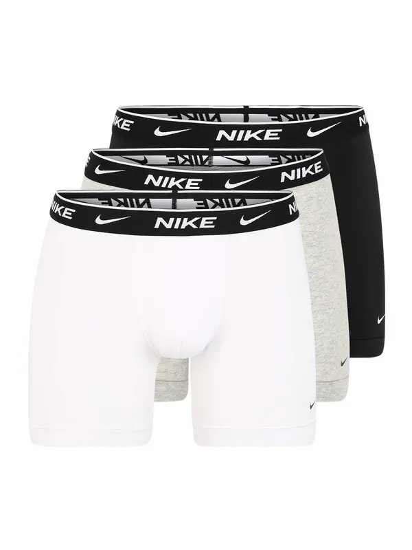 NIKE Underwear NIKE Underwear Bokserice  siva / crna / prljavo bijela