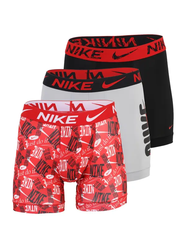 NIKE Underwear NIKE Underwear Bokserice  siva / crvena / crna / bijela