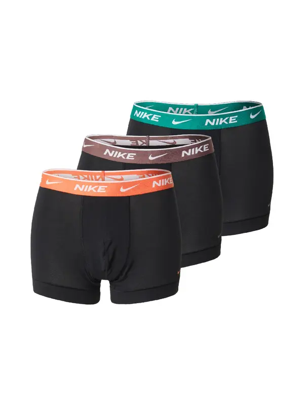 NIKE Underwear NIKE Underwear Bokserice  smeđa / smaragdno zelena / narančasta / crna