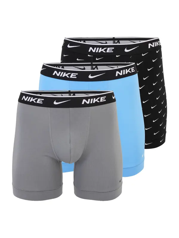 NIKE Underwear NIKE Underwear Bokserice  svijetloplava / siva / crna