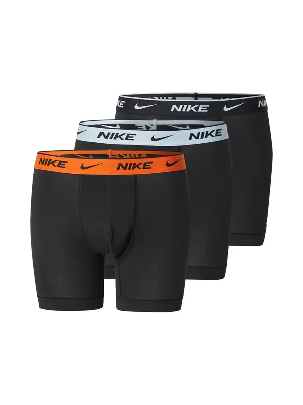 NIKE Underwear NIKE Underwear Bokserice  svijetlosiva / narančasta / crna
