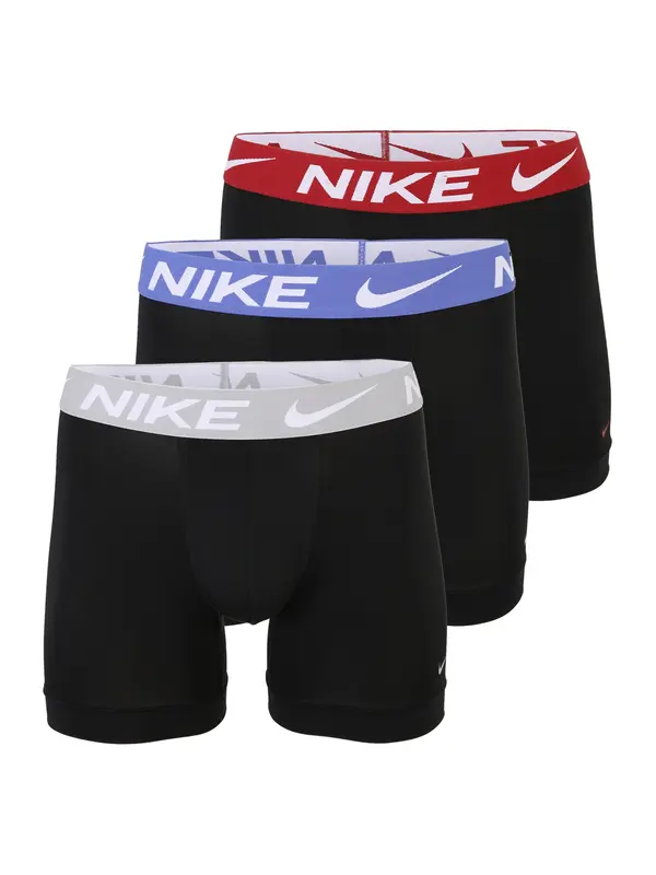 NIKE Underwear NIKE Underwear Bokserice  svijetlosiva / tamno crvena / crna / bijela