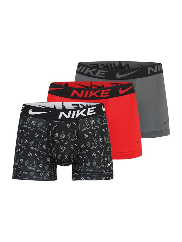 NIKE Underwear NIKE Underwear Sportske gaće  siva / crvena / crna / bijela