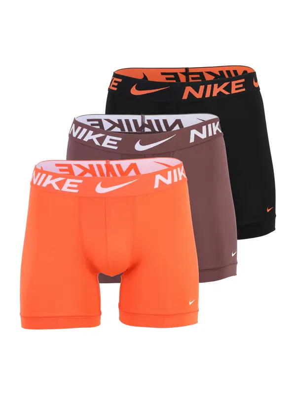 NIKE Underwear NIKE Underwear Sportske gaće  smeđa / narančasta / crna / bijela