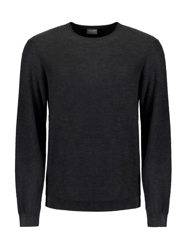 No Excess No Excess Pulover  crna melange