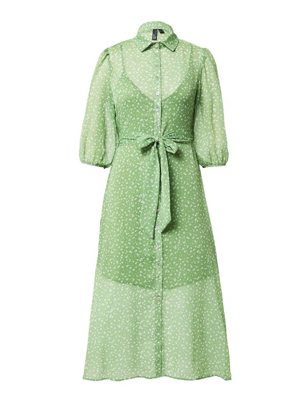 Nobody's Child Nobody's Child Košulja haljina 'Malika'  zelena / bijela